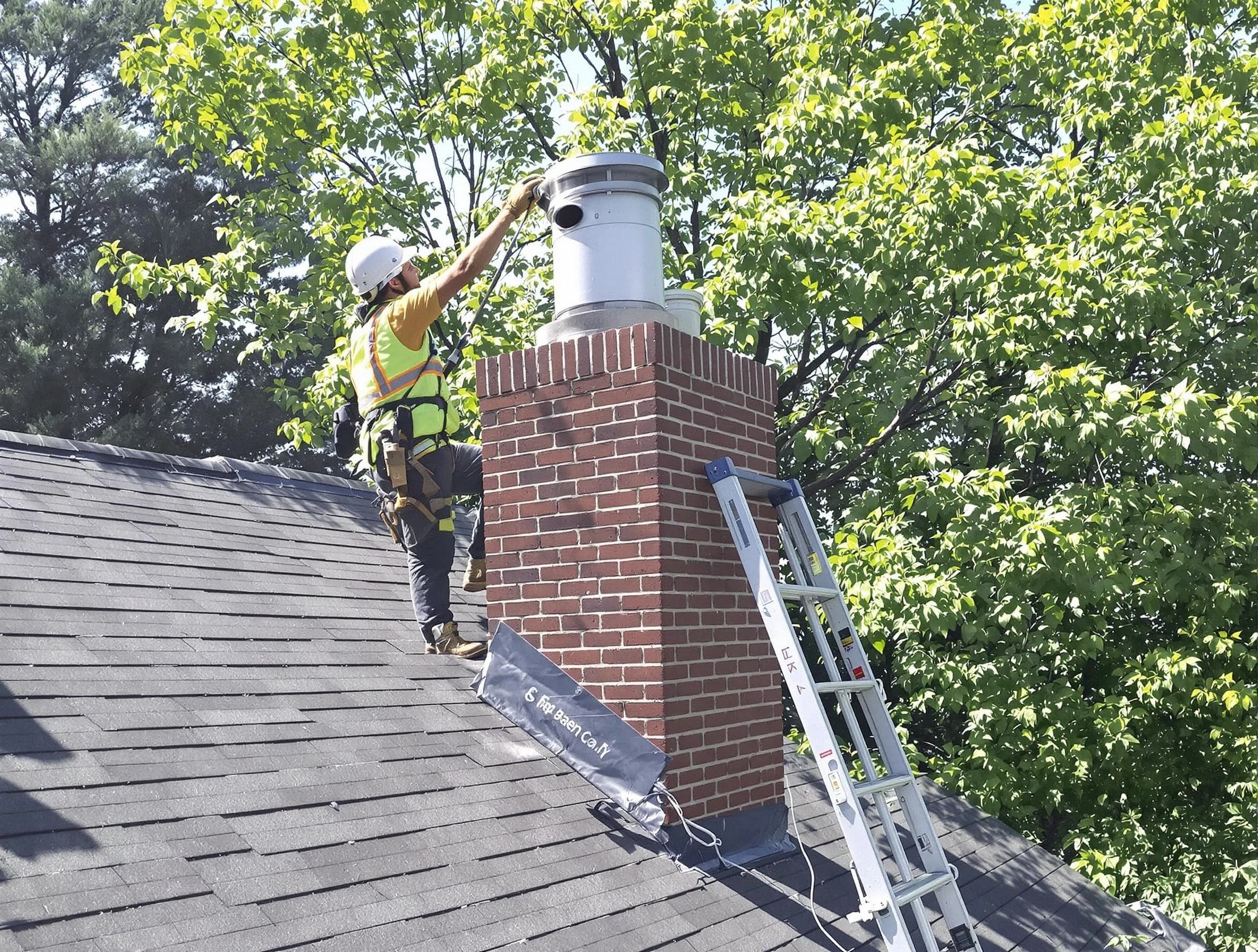 Chimney liner inspection by Draper Chimney Sweep in Draper, UT