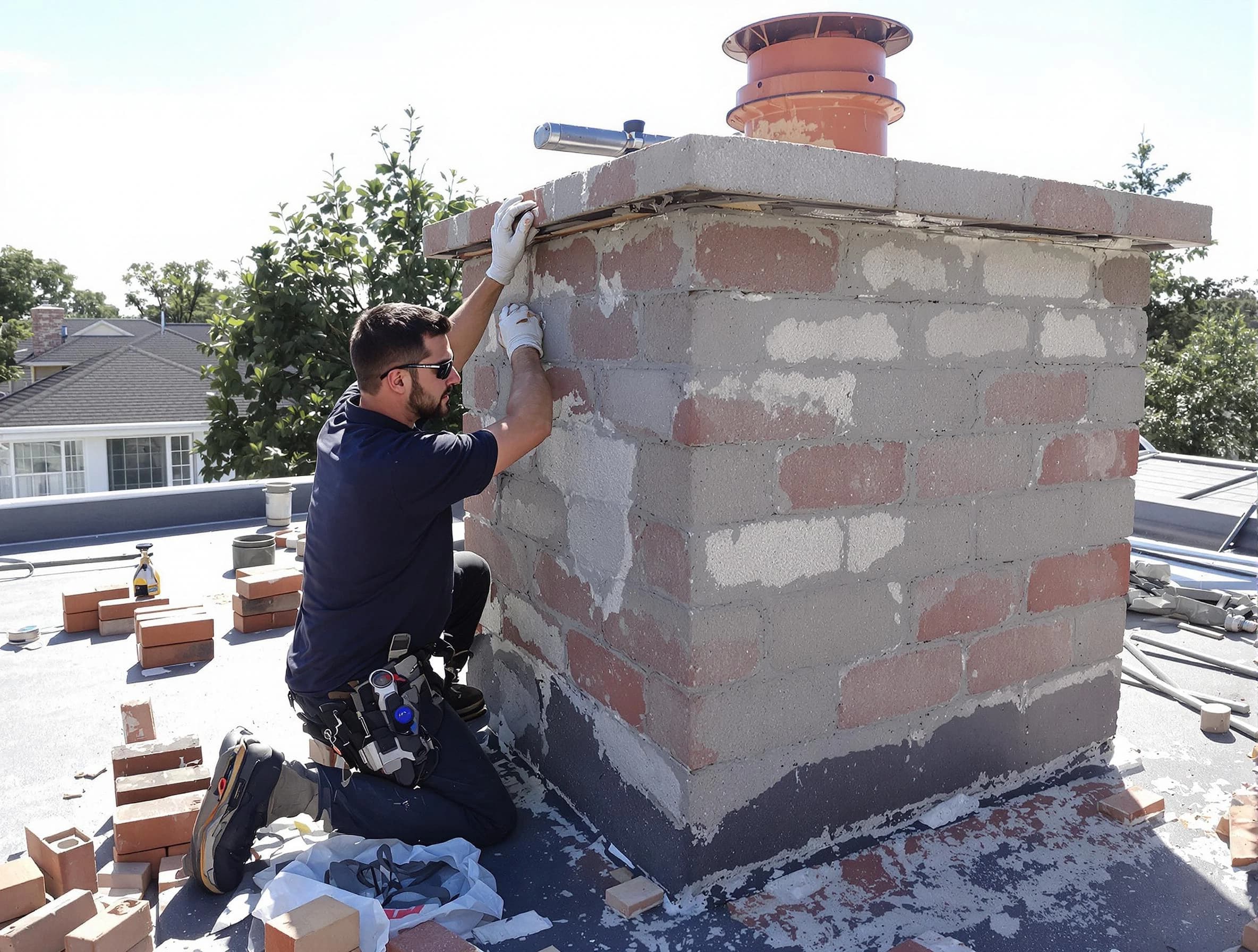 Advanced chimney repair process by Draper Chimney Sweep in Draper, UT